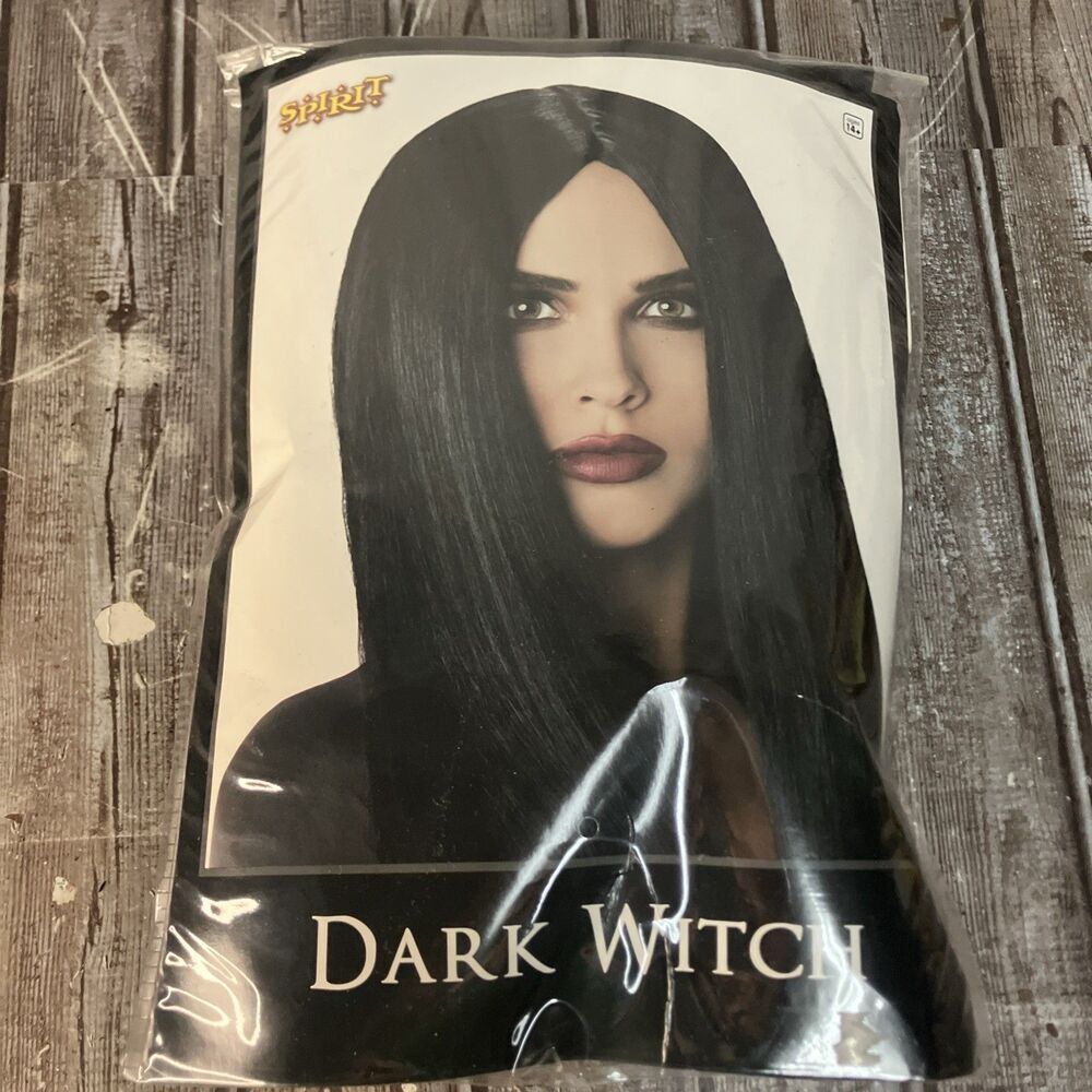New Spirit Dark Witch Costume Hair Halloween Party Adult